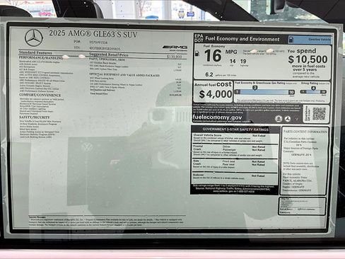New 2025 Mercedes-Benz GLE 63 AMG S image 14
