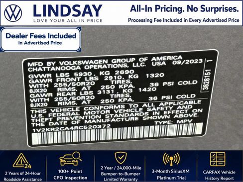 Used 2024 Volkswagen Atlas SE w/ Panoramic Sunroof Package AWD/4WD image 27