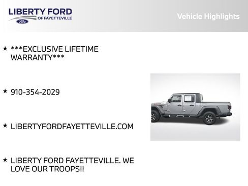 Used 2020 Jeep Gladiator Sport w/ Quick Order Package 24S AWD/4WD image 5