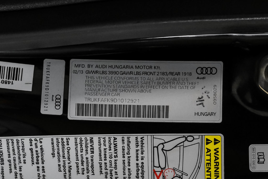 Used 2013 Audi TT 2.0T Prestige w/ Prestige Pkg AWD/4WD image 50
