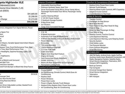 Used 2021 Toyota Highlander XLE image 16