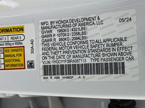 Used 2024 Honda Accord EX image 12