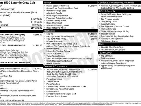 Used 2020 RAM 1500 Laramie w/ Sport Appearance Package image 51