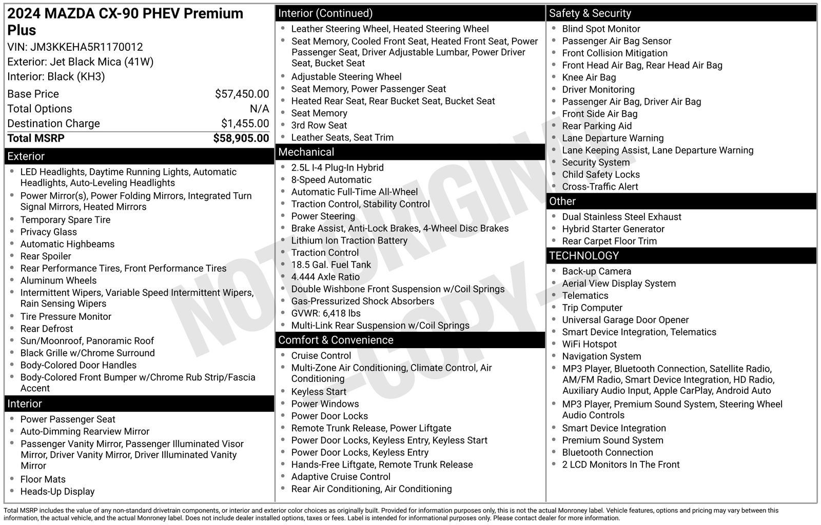 Certified 2024 MAZDA CX-90 Plug-In Hybrid w/ Premium Plus AWD/4WD image 25