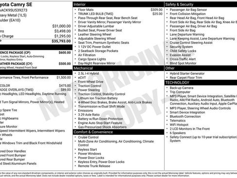 Used 2025 Toyota Camry SE w/ Convenience Package FWD image 7