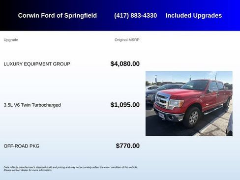 Used 2013 Ford F150 XLT w/ Luxury Equipment Group AWD/4WD image 5
