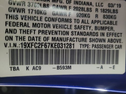 Used 2019 Honda Civic LX image 33