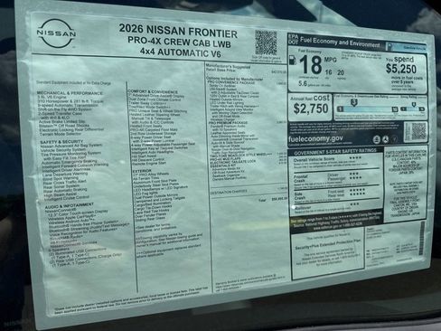 New 2026 Nissan Frontier PRO-4X AWD/4WD image 40
