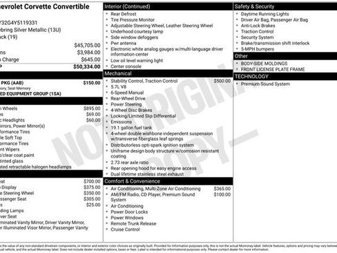 Used 2000 Chevrolet Corvette Convertible w/ Memory Pkg RWD image 33