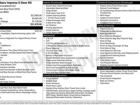 Used 2024 Subaru Impreza RS image 24