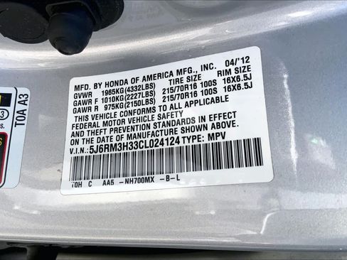 Used 2012 Honda CR-V LX image 30