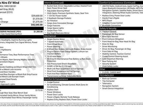 Used 2024 Kia Niro Wind w/ Wind Preserve Package FWD image 44