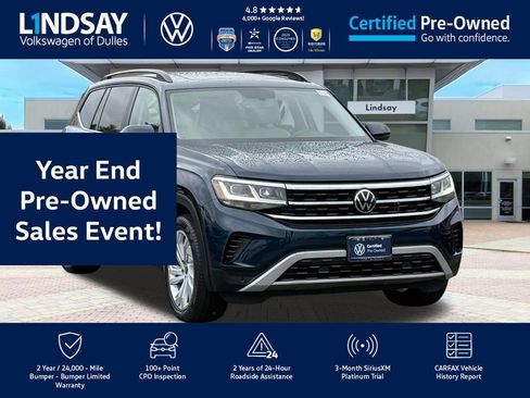 Certified 2022 Volkswagen Atlas SE image 1