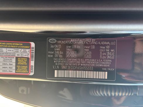 New 2025 Hyundai Santa Cruz Limited image 35