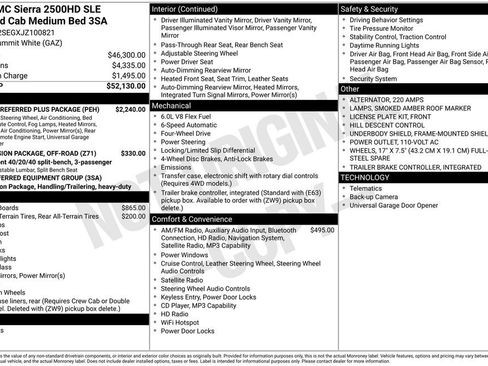 Used 2018 GMC Sierra 2500 SLE w/ HD SLE Preferred Plus Package image 13