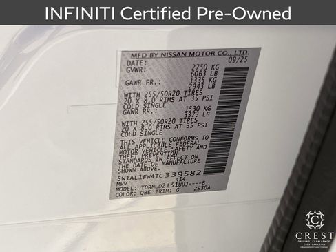 Certified 2026 INFINITI QX60 Sport w/ Dark Cargo Package image 34
