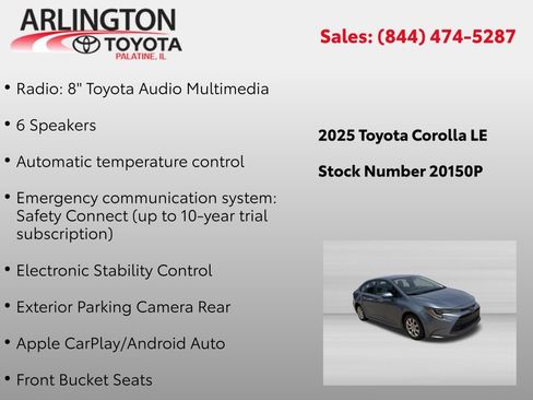 Used 2025 Toyota Corolla LE FWD image 4