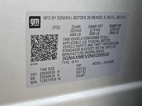 Certified 2022 Chevrolet Equinox RS w/ RS Leather Package image 41