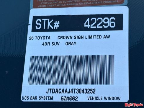 New 2026 Toyota Crown Signia AWD/4WD image 28