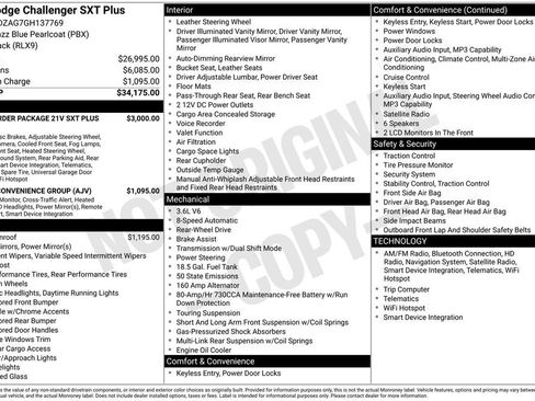 Used 2016 Dodge Challenger SXT Plus image 2