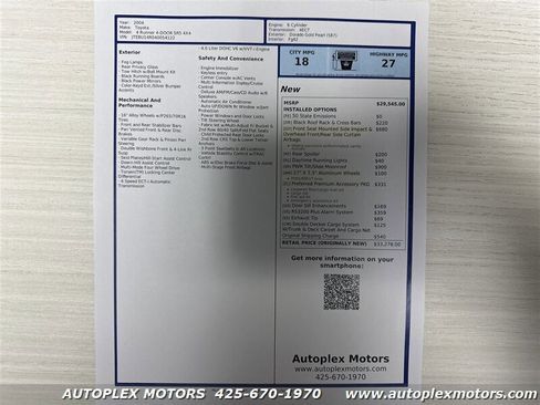 Used 2004 Toyota 4Runner SR5 image 37