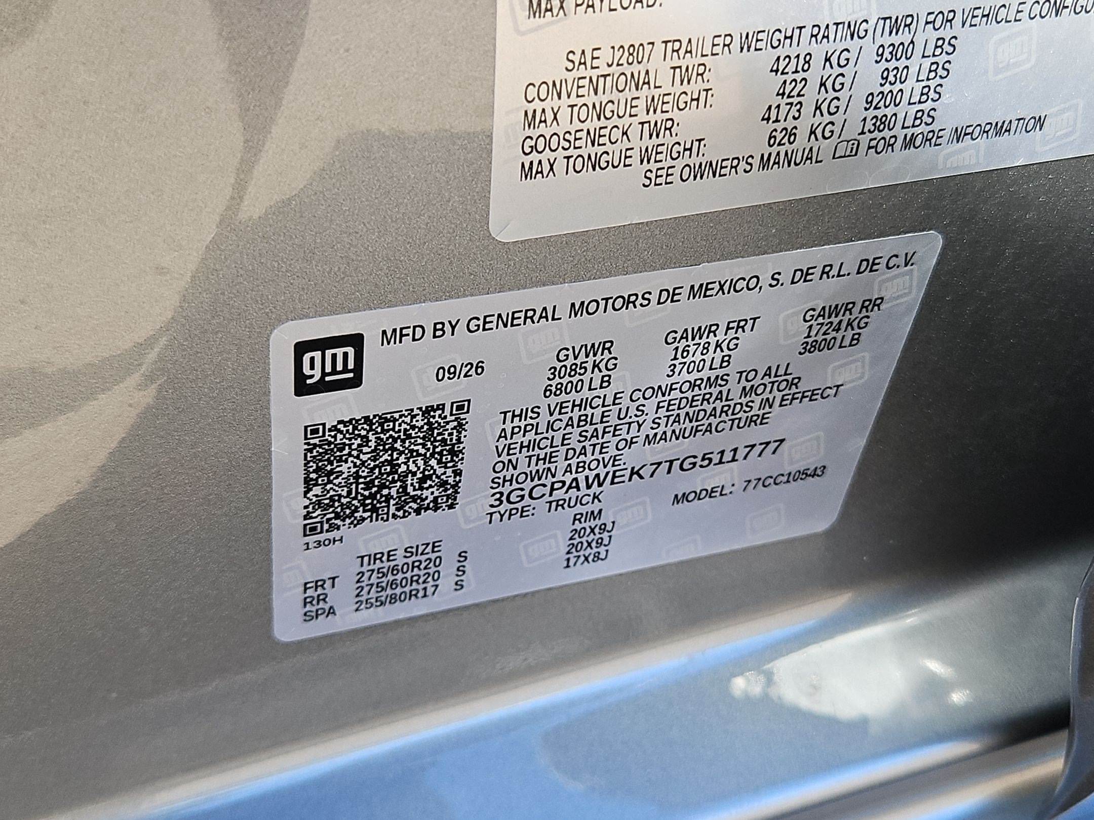 New 2026 Chevrolet Silverado 1500 RST w/ RST Select Package RWD image 16