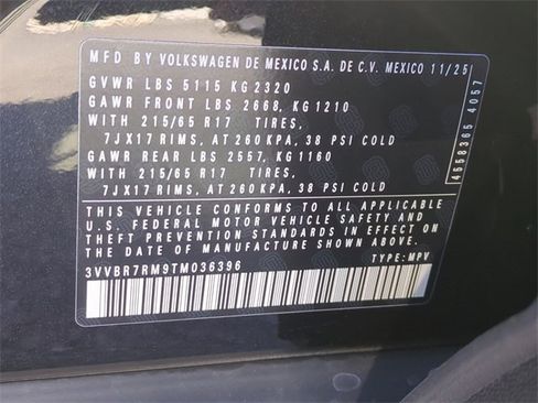 New 2026 Volkswagen Tiguan S image 23