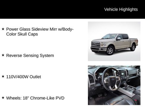 Used 2017 Ford F150 Lariat w/ Equipment Group 501A Mid image 31