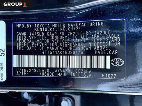 Certified 2024 Toyota Camry SE FWD image 37