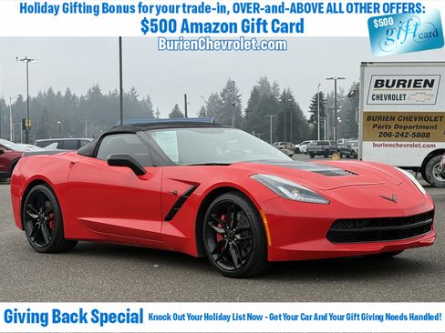 Used 2016 Chevrolet Corvette Stingray Convertible w/ Carbon Flash Badge Package image 7