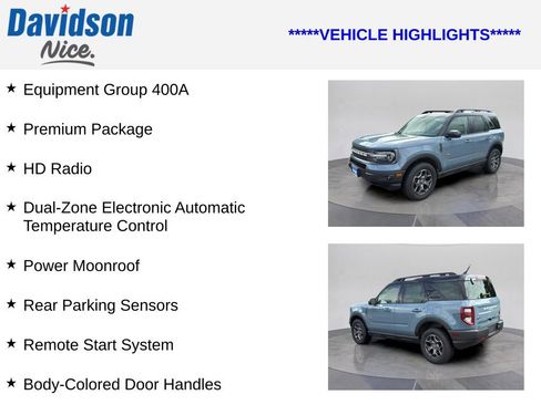 Certified 2022 Ford Bronco Sport Badlands w/ Premium Package image 4