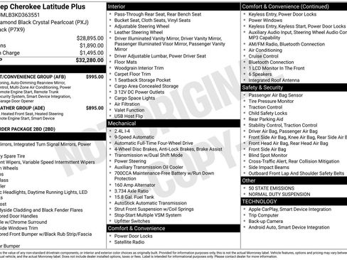 Used 2019 Jeep Cherokee Latitude Plus w/ Comfort/Convenience Group image 66