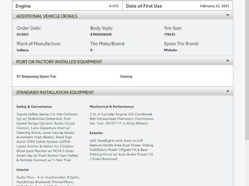 Used 2021 Toyota Sienna XLE FWD image 7