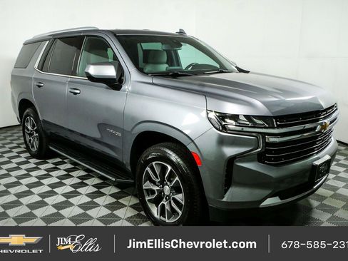 Certified 2021 Chevrolet Tahoe LT w/ Rear Media and Nav Package RWD image 1