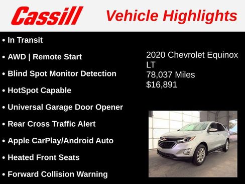 Used 2020 Chevrolet Equinox LT AWD/4WD image 3