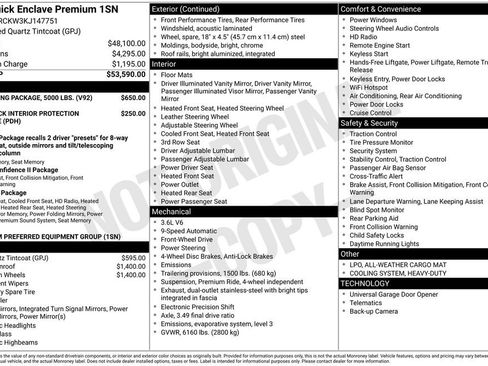 Used 2019 Buick Enclave Premium w/ Trailering Package, 5000 lbs. image 5