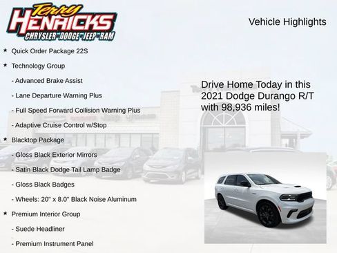 Used 2021 Dodge Durango R/T w/ Technology Group AWD/4WD image 4