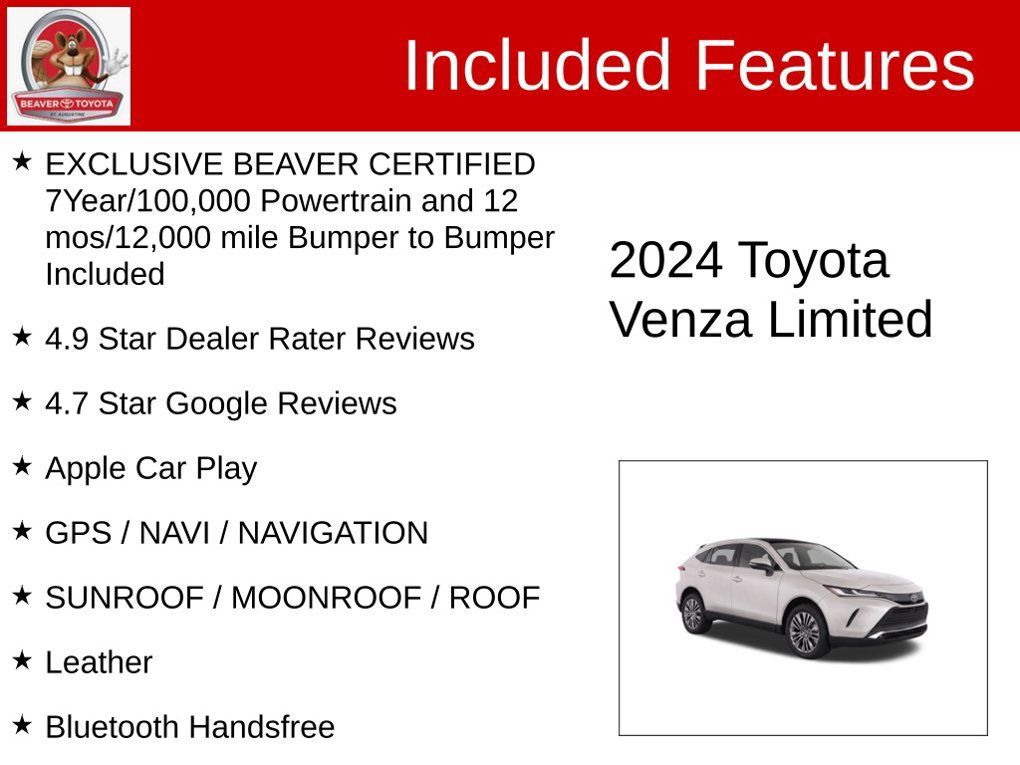 Used 2024 Toyota Venza Limited AWD/4WD image 4