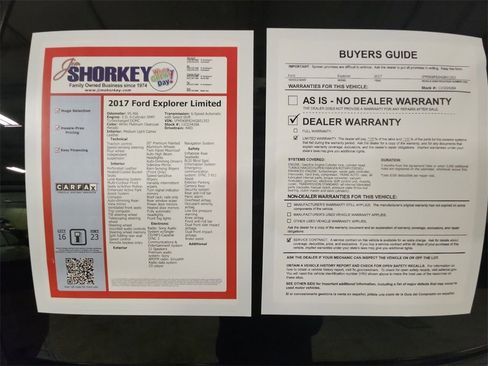 Used 2017 Ford Explorer Limited w/ Equipment Group 301A image 36