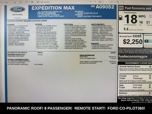 Used 2021 Ford Expedition Max Limited AWD/4WD image 33