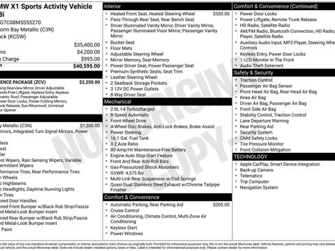 Used 2021 BMW X1 sDrive28i w/ Convenience Package image 4