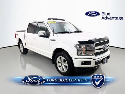 Certified 2020 Ford F150 Platinum w/ Technology Package AWD/4WD image 1