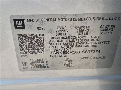 Used 2020 Chevrolet Blazer RS w/ LPO, Floor Liner Package AWD/4WD image 23