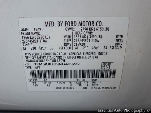 Certified 2022 Ford Explorer ST w/ Equipment Group 401A AWD/4WD image 32