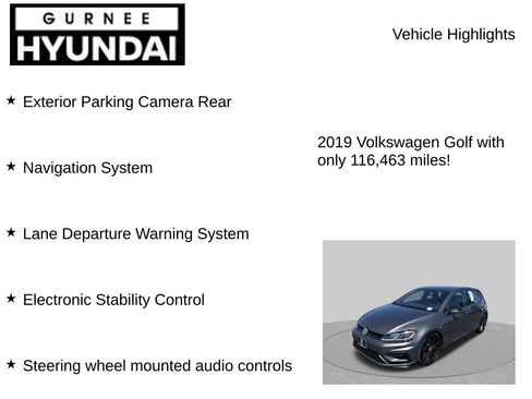 Used 2019 Volkswagen Golf R 4-Door AWD/4WD image 7