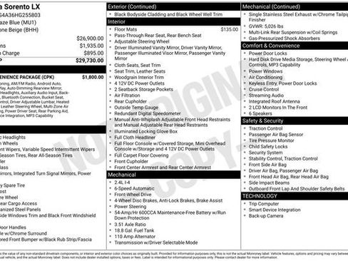 Used 2017 Kia Sorento LX w/ LX Convenience Package image 25