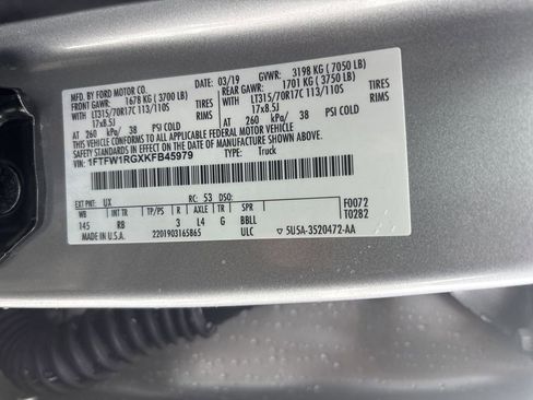 Used 2019 Ford F150 Raptor w/ Equipment Group 802A Luxury image 41