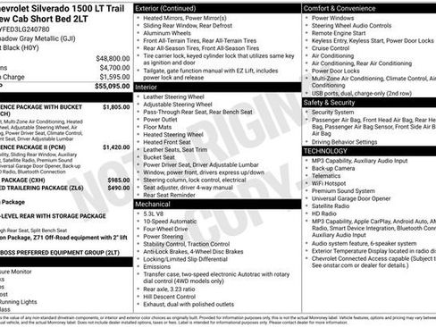 Used 2020 Chevrolet Silverado 1500 LT Trail Boss AWD/4WD image 2