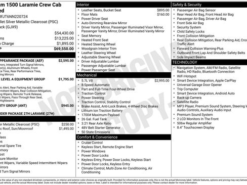 Used 2022 RAM 1500 Laramie w/ Sport Appearance Package AWD/4WD image 3