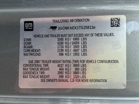 New 2026 Chevrolet Silverado 1500 W/T w/ WT Safety Package AWD/4WD image 16